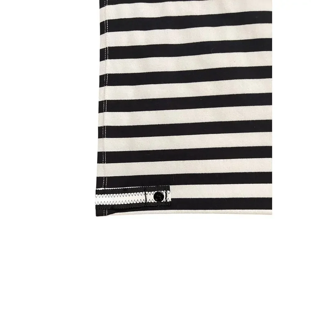 Lululemon Vinyasa Scarf Gold Zipper Apex Stripe Black White Special Edition